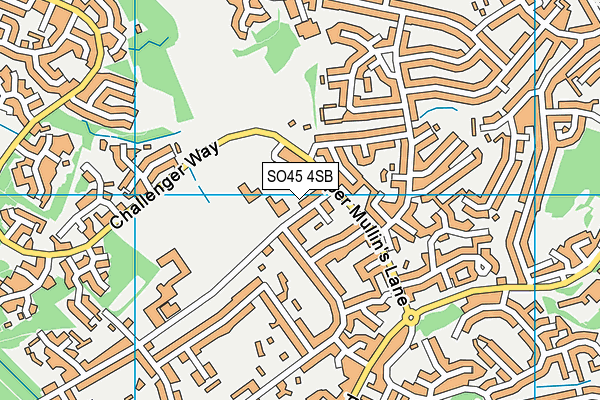SO45 4SB map - OS VectorMap District (Ordnance Survey)