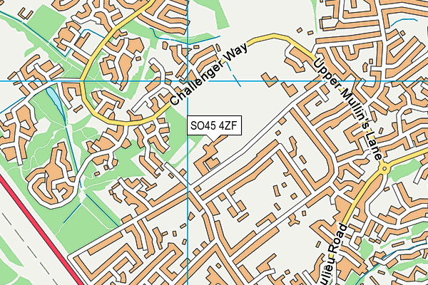 Noadswood School map (SO45 4ZF) - OS VectorMap District (Ordnance Survey)