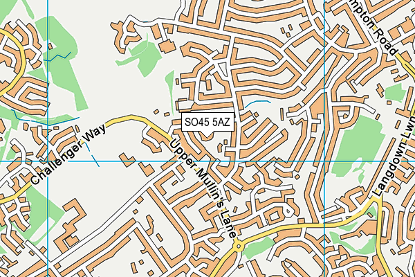 SO45 5AZ map - OS VectorMap District (Ordnance Survey)