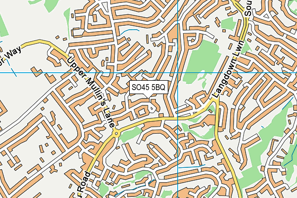 SO45 5BQ map - OS VectorMap District (Ordnance Survey)