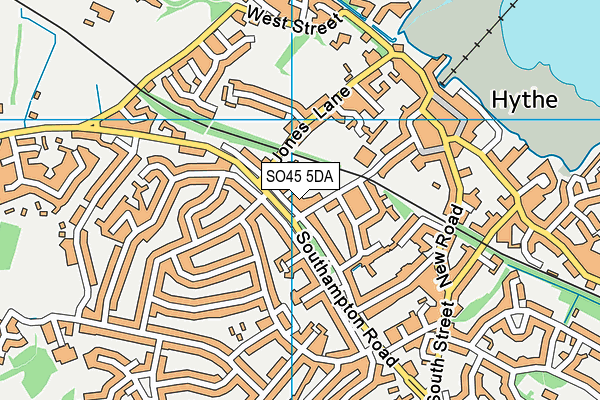 SO45 5DA map - OS VectorMap District (Ordnance Survey)