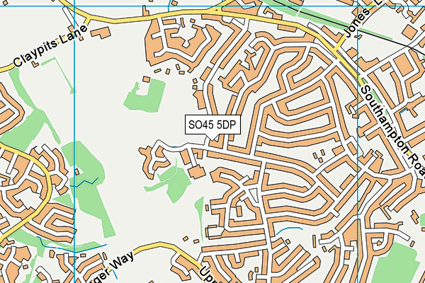 SO45 5DP map - OS VectorMap District (Ordnance Survey)