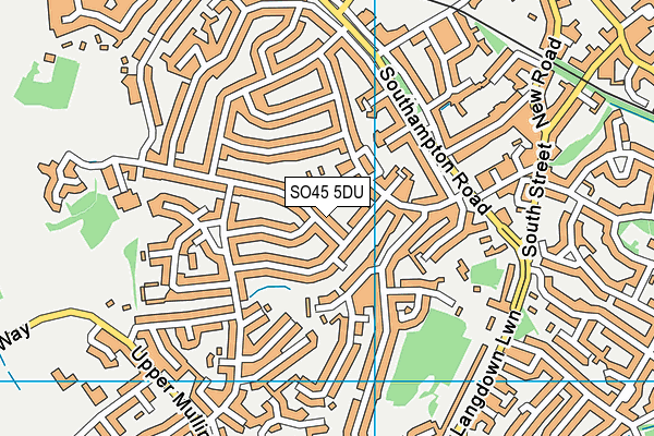 SO45 5DU map - OS VectorMap District (Ordnance Survey)