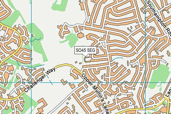 SO45 5EG map - OS VectorMap District (Ordnance Survey)