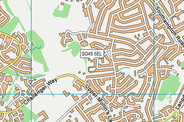 SO45 5EL map - OS VectorMap District (Ordnance Survey)