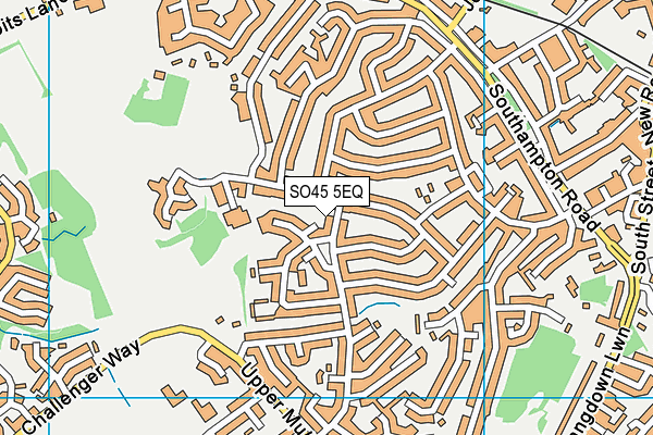 SO45 5EQ map - OS VectorMap District (Ordnance Survey)