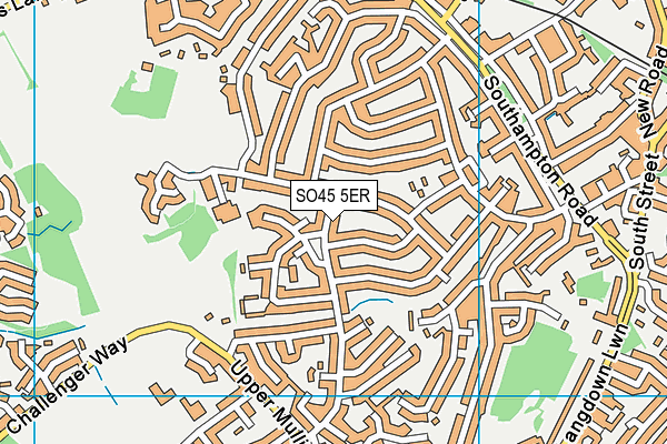 SO45 5ER map - OS VectorMap District (Ordnance Survey)