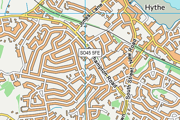 SO45 5FE map - OS VectorMap District (Ordnance Survey)