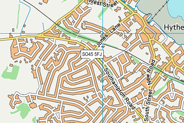 Map Of Hythe Southampton So45 5Fj (Hollybank Road) Open Data Dashboard