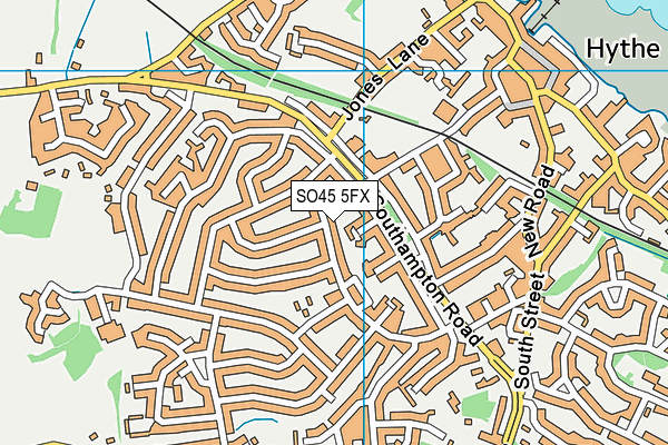 SO45 5FX map - OS VectorMap District (Ordnance Survey)