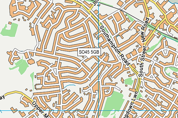 SO45 5GB map - OS VectorMap District (Ordnance Survey)