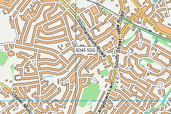 SO45 5GG map - OS VectorMap District (Ordnance Survey)