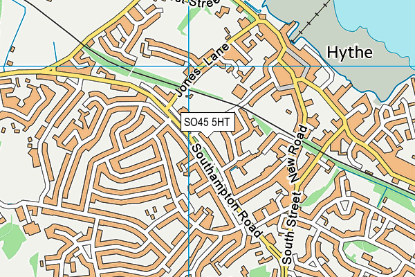 SO45 5HT map - OS VectorMap District (Ordnance Survey)