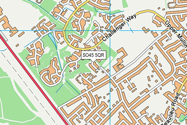 SO45 5QR map - OS VectorMap District (Ordnance Survey)