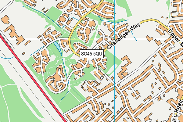 SO45 5QU map - OS VectorMap District (Ordnance Survey)