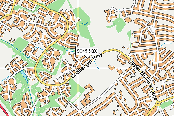 SO45 5QX map - OS VectorMap District (Ordnance Survey)