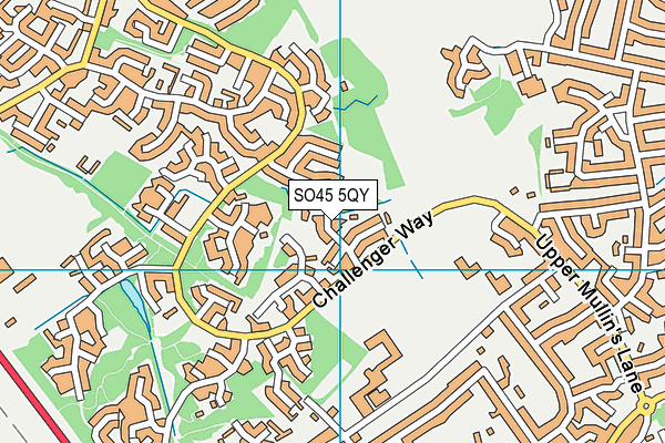 SO45 5QY map - OS VectorMap District (Ordnance Survey)