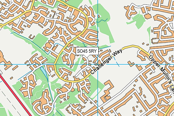 SO45 5RY map - OS VectorMap District (Ordnance Survey)