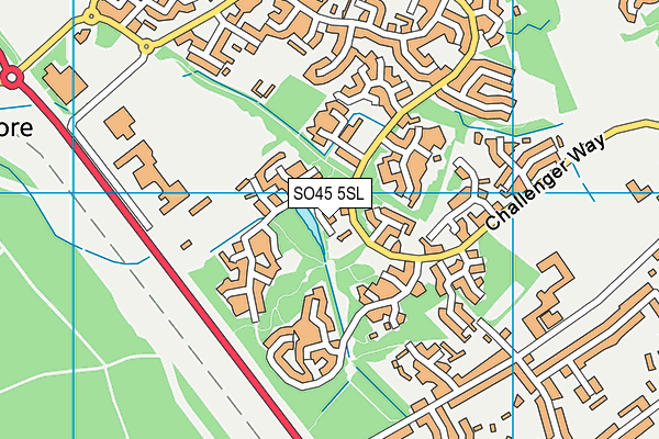 SO45 5SL map - OS VectorMap District (Ordnance Survey)
