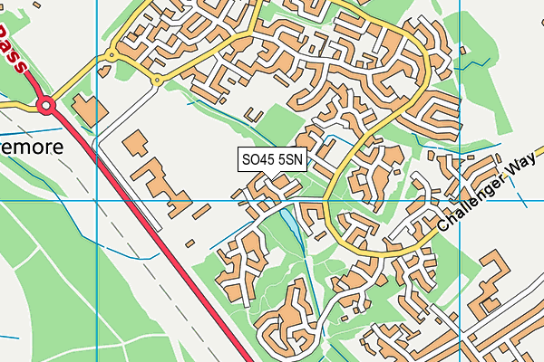 SO45 5SN map - OS VectorMap District (Ordnance Survey)