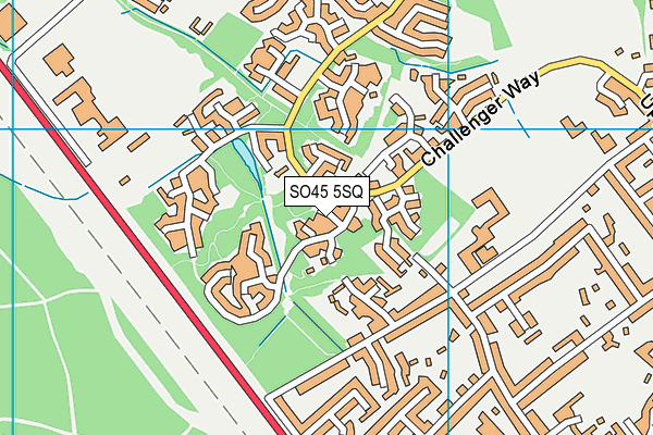 SO45 5SQ map - OS VectorMap District (Ordnance Survey)