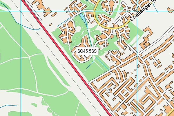 SO45 5SS map - OS VectorMap District (Ordnance Survey)