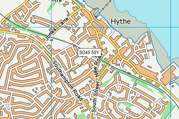 SO45 5SY map - OS VectorMap District (Ordnance Survey)