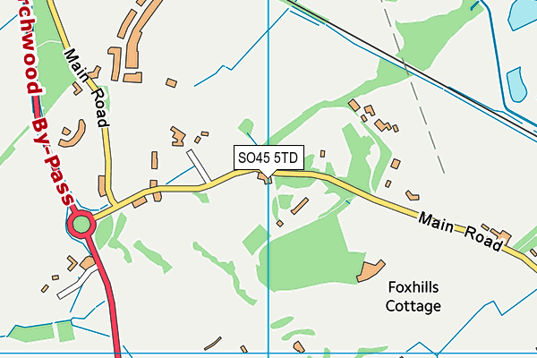 Dibden Park School map (SO45 5TD) - OS VectorMap District (Ordnance Survey)