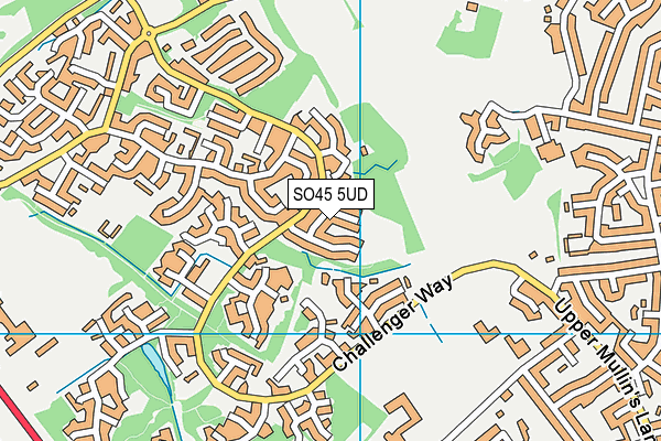 SO45 5UD map - OS VectorMap District (Ordnance Survey)