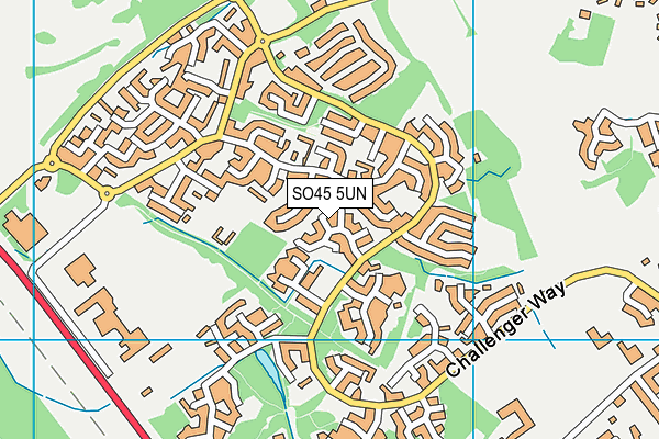 SO45 5UN map - OS VectorMap District (Ordnance Survey)
