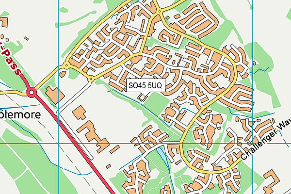 SO45 5UQ map - OS VectorMap District (Ordnance Survey)