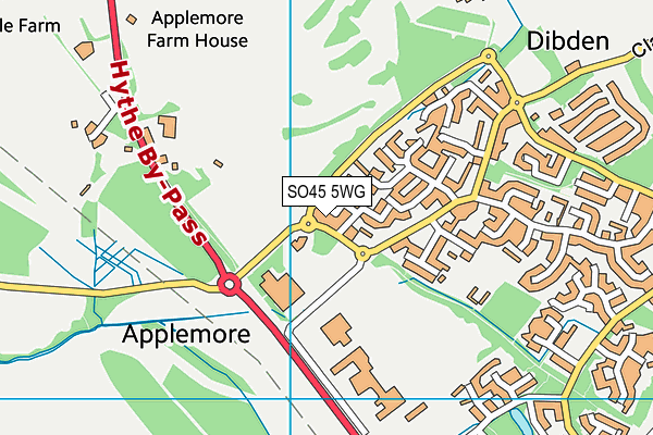 SO45 5WG map - OS VectorMap District (Ordnance Survey)