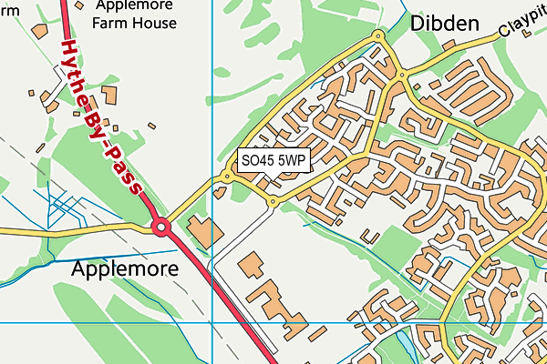 SO45 5WP map - OS VectorMap District (Ordnance Survey)