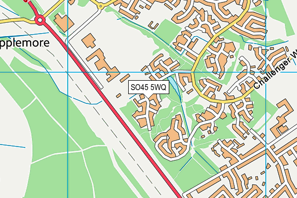 SO45 5WQ map - OS VectorMap District (Ordnance Survey)