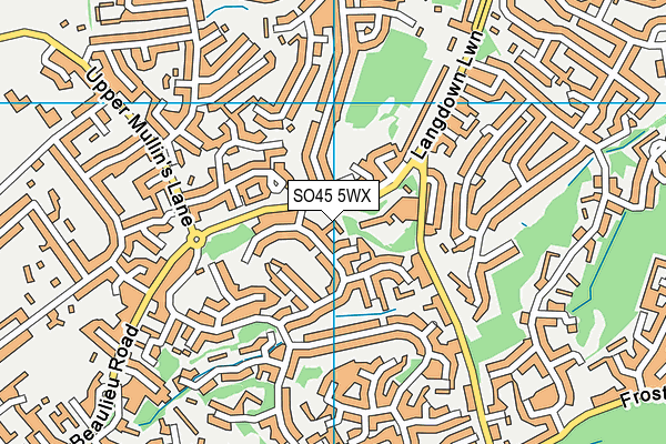 SO45 5WX map - OS VectorMap District (Ordnance Survey)