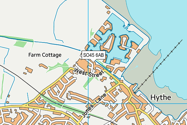 SO45 6AB map - OS VectorMap District (Ordnance Survey)