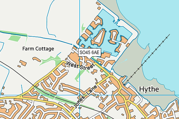 SO45 6AE map - OS VectorMap District (Ordnance Survey)