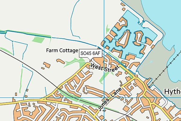 SO45 6AF map - OS VectorMap District (Ordnance Survey)