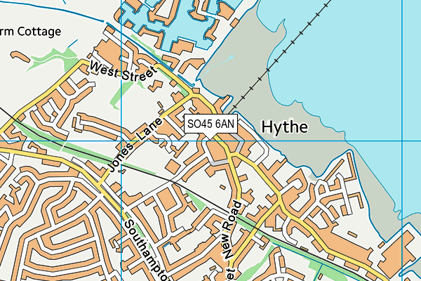 SO45 6AN map - OS VectorMap District (Ordnance Survey)