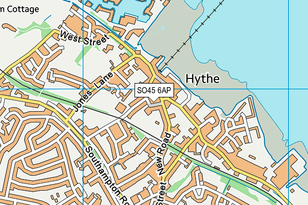 SO45 6AP map - OS VectorMap District (Ordnance Survey)