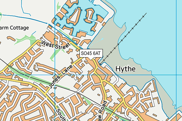 SO45 6AT map - OS VectorMap District (Ordnance Survey)