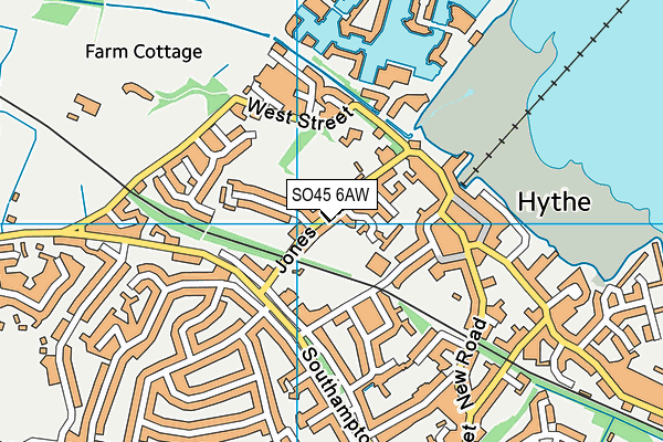 SO45 6AW map - OS VectorMap District (Ordnance Survey)