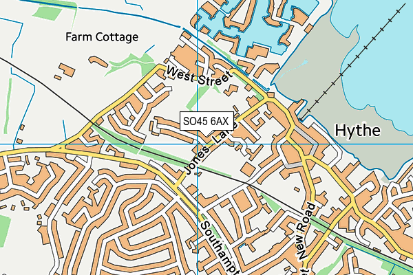 SO45 6AX map - OS VectorMap District (Ordnance Survey)
