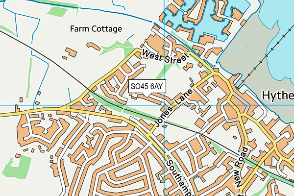 SO45 6AY map - OS VectorMap District (Ordnance Survey)