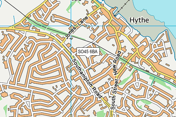 SO45 6BA map - OS VectorMap District (Ordnance Survey)