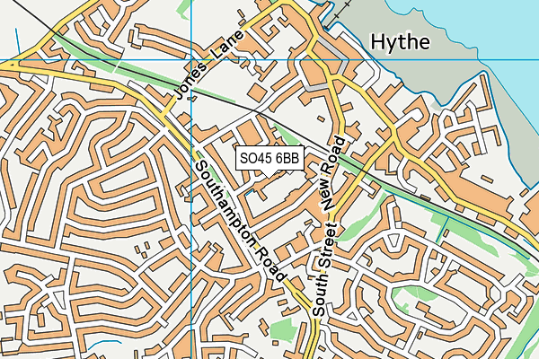 SO45 6BB map - OS VectorMap District (Ordnance Survey)