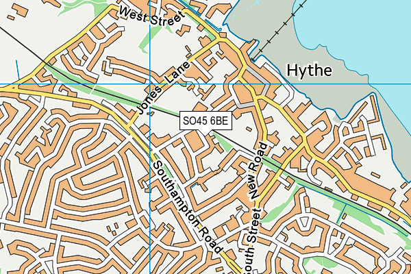 SO45 6BE map - OS VectorMap District (Ordnance Survey)