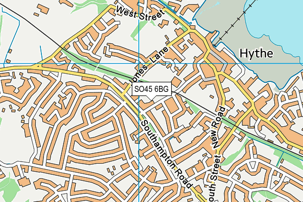 SO45 6BG map - OS VectorMap District (Ordnance Survey)