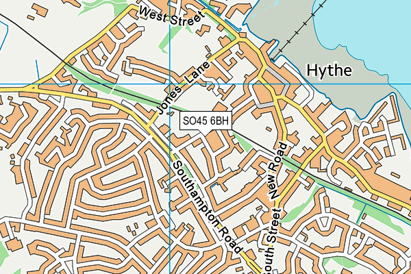 SO45 6BH map - OS VectorMap District (Ordnance Survey)