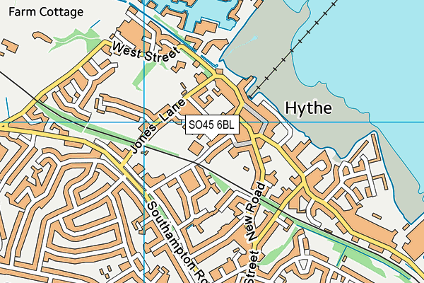 Hythe Primary School map (SO45 6BL) - OS VectorMap District (Ordnance Survey)
